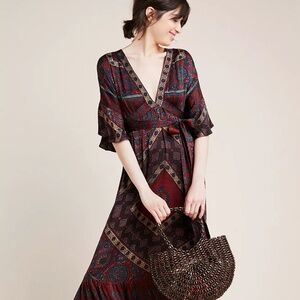 FRYE WOODBLOCK MAXI DRESS - NWT